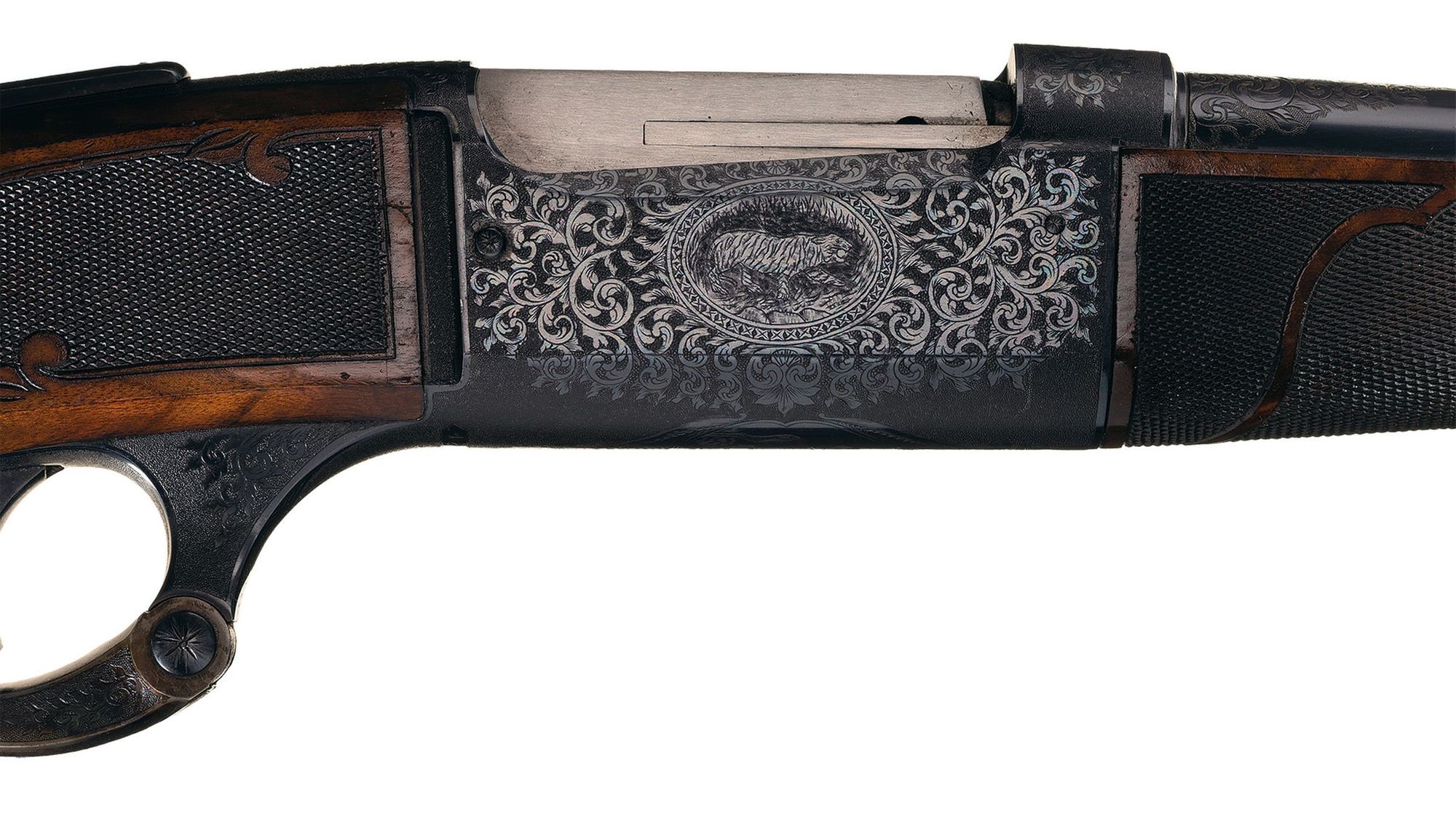 Extraordinary and Rare Factory Victor Grade Engraved Savage Model 1899 Lever Action Rifle