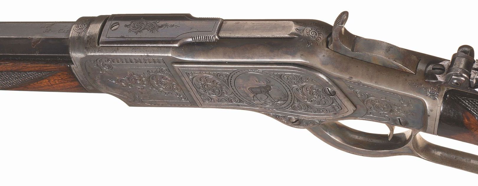 engraved Winchestr Model 1873 Third Model