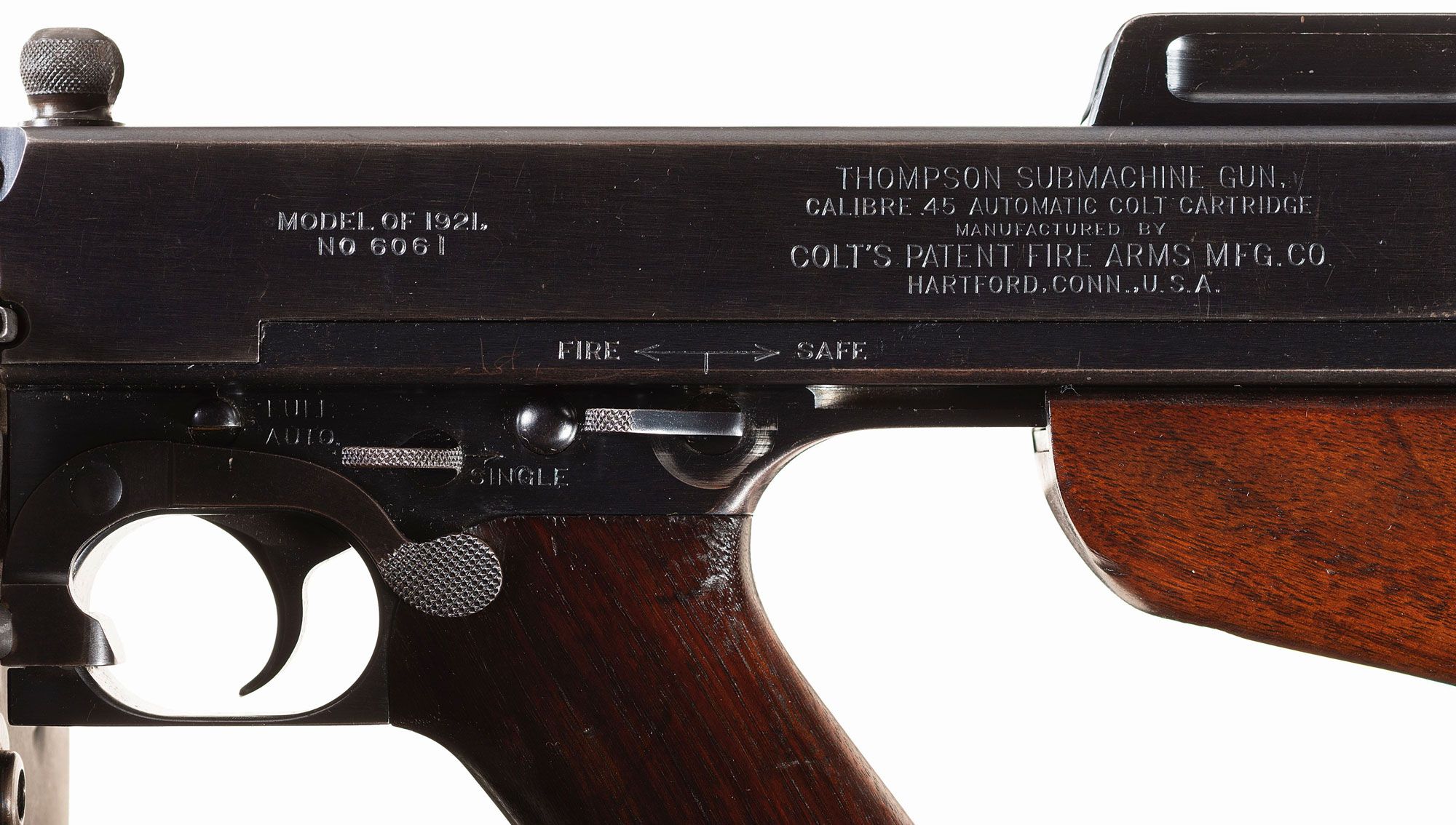 Ohio shipped Model 1921 Thompson submachine gun
