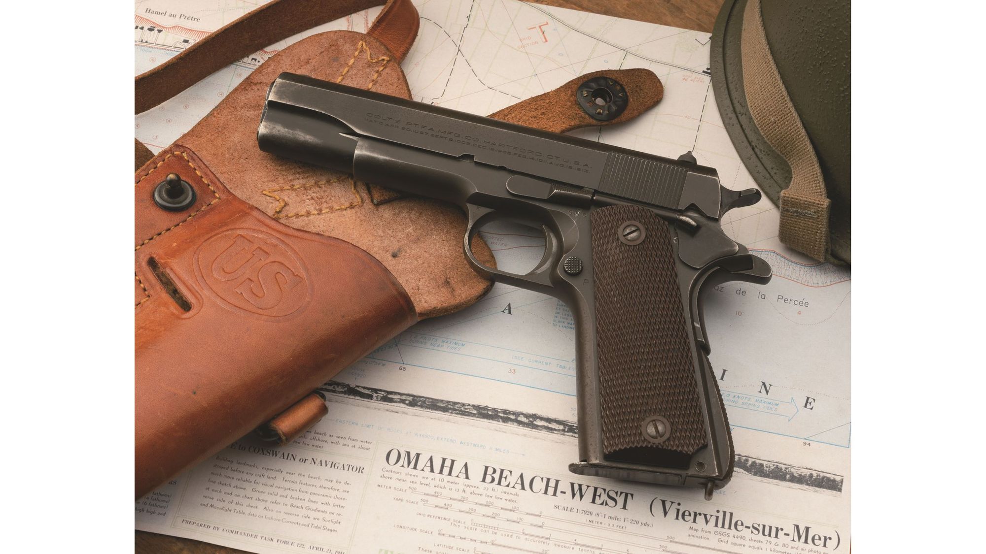 Lot 1445: General Clarence R. Huebner's Colt 1911A1