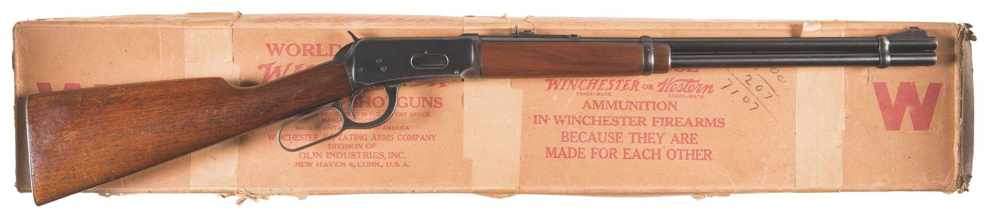 Lot 592: Winchester Model 94 Lever Action Carbine with Box