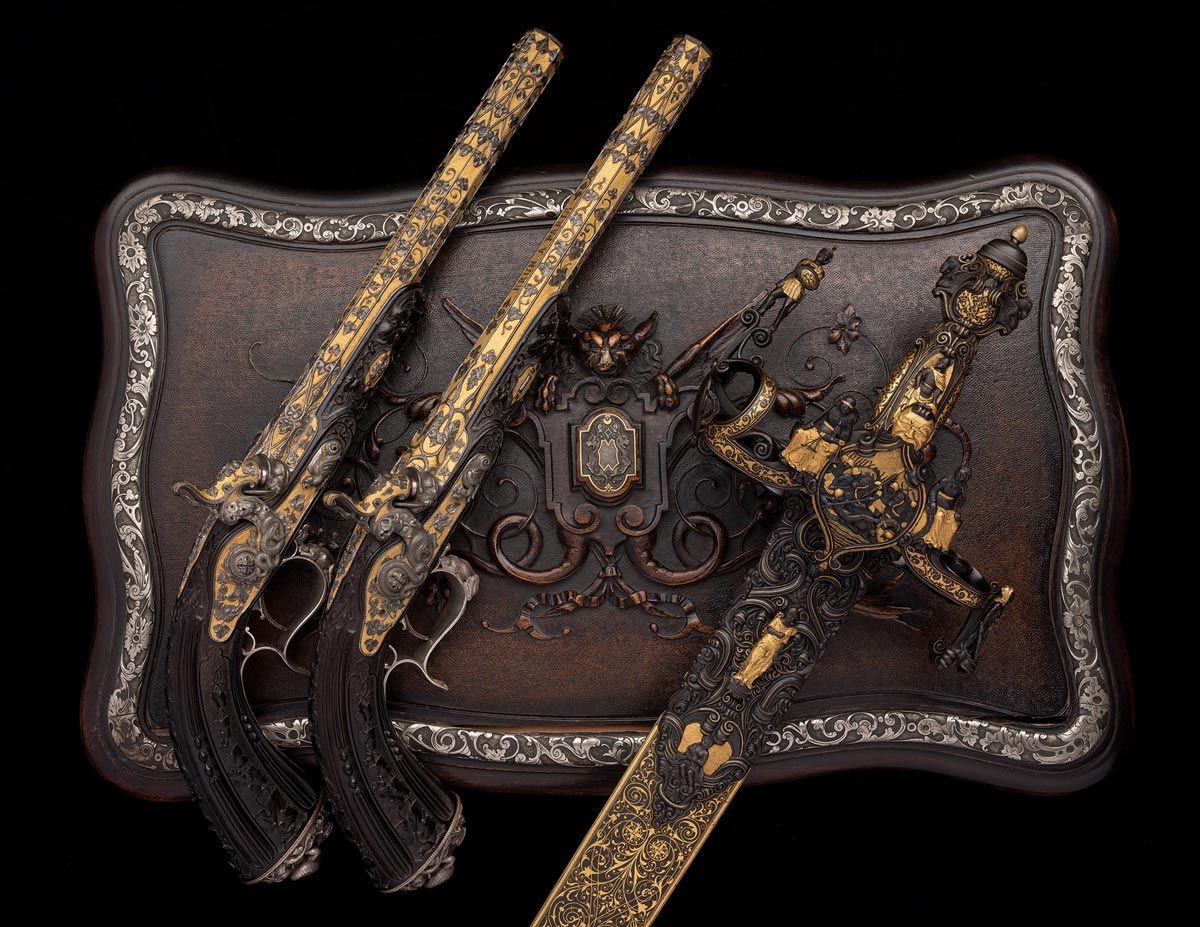 Zuloaga sword and pistol