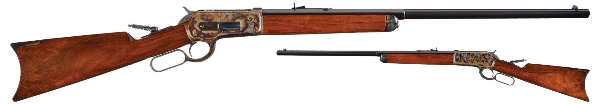 Lot 1054: Winchester Model 1886 Lever Action Rifle