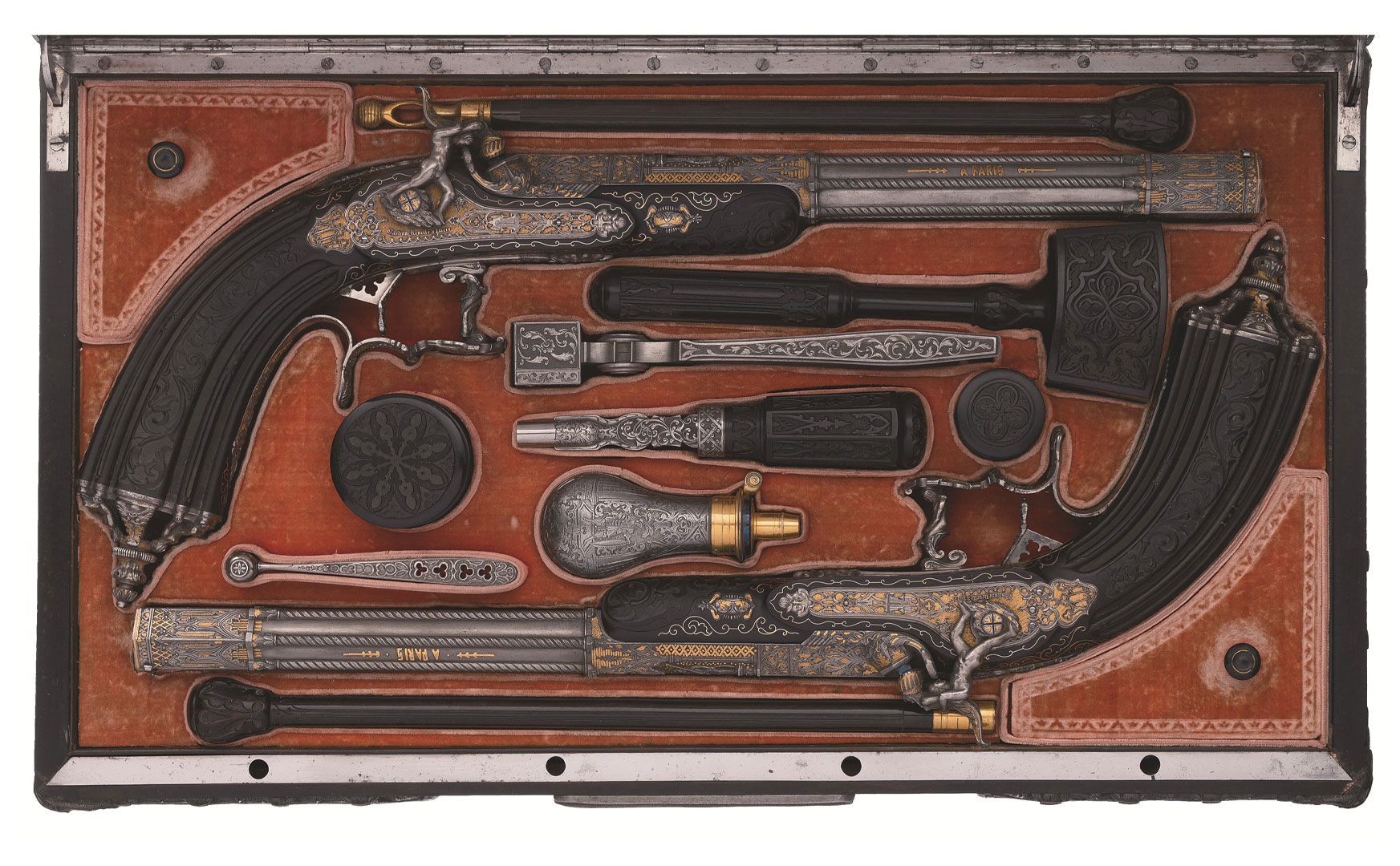 Gastinne Renette Exhibition Percussion Pistols French Exposition of 1844