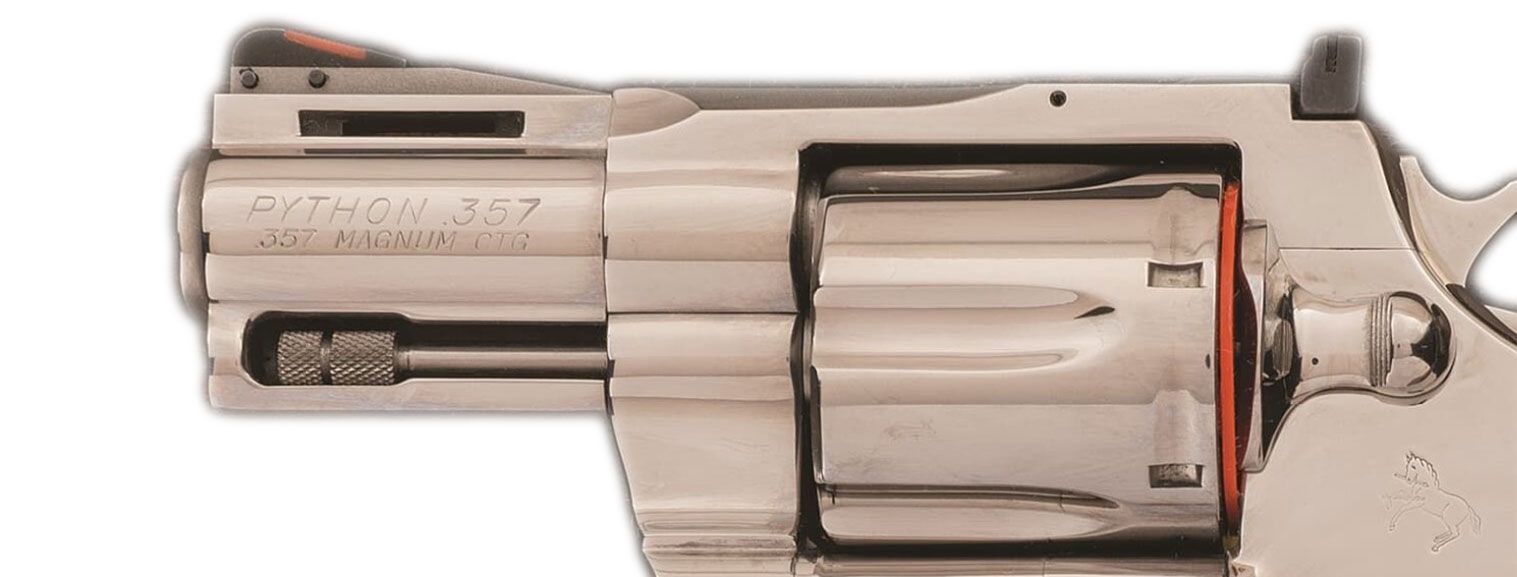 Stainless Colt Python with 2 1/2 Inch Barrel and Box