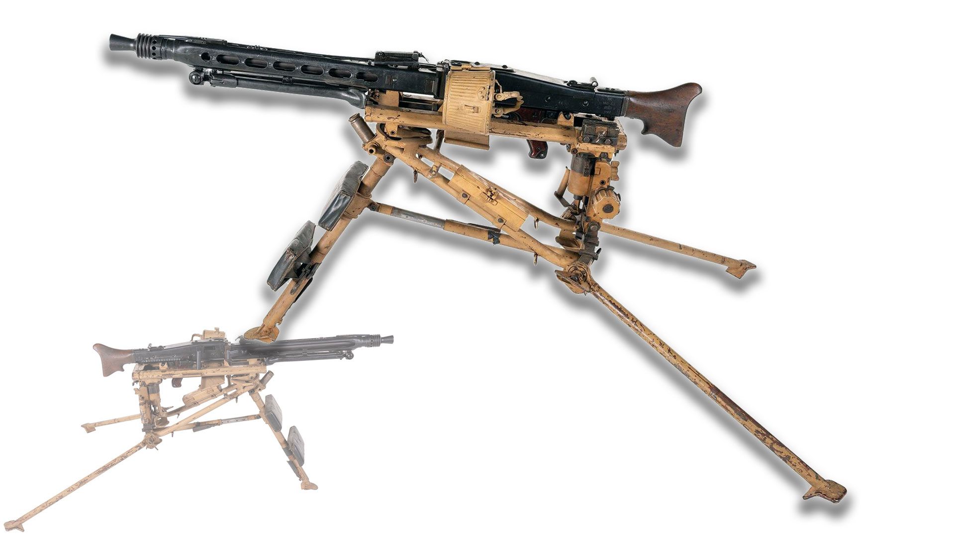SUBMACHINE GUN MG-42 RIFLE MILITARY GUN ROTATING BULLETS VIBRATION ASSAULT TOY 