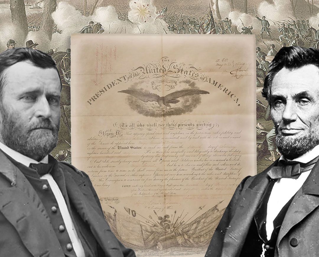 Ulysses S. Grant recieves his Civil War appointment to Major General after the seige on Ford Donelson.