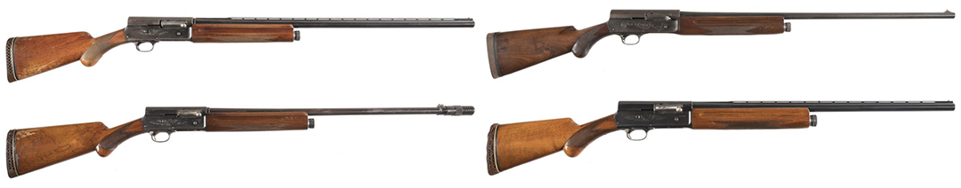 Four-Browning-Auto-5-Semi-Automatic-Shotguns