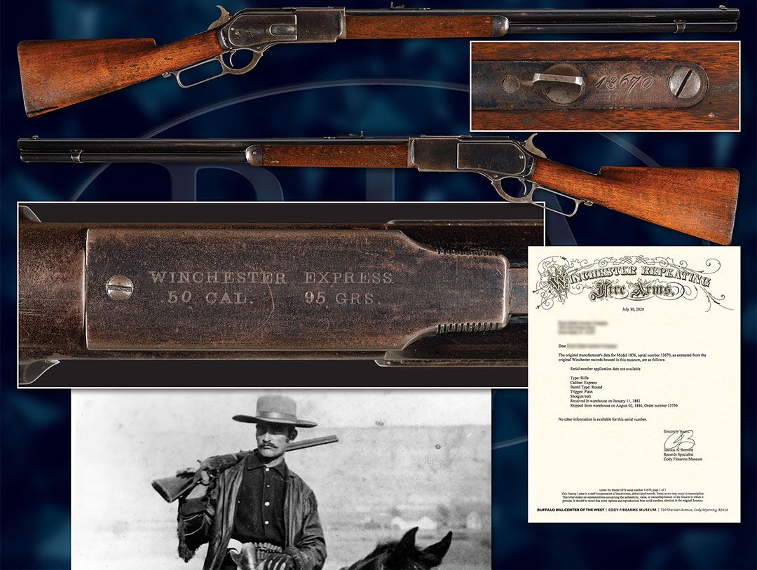 Marquis de Mores' Winchester 1876 Express in great condition