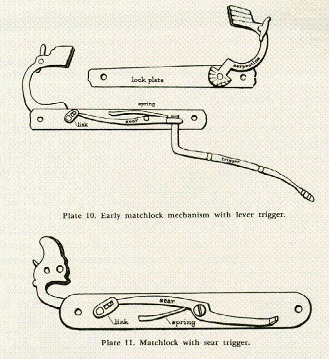 Matchlock-lever-trigger-mechanism-and-sear-trigger