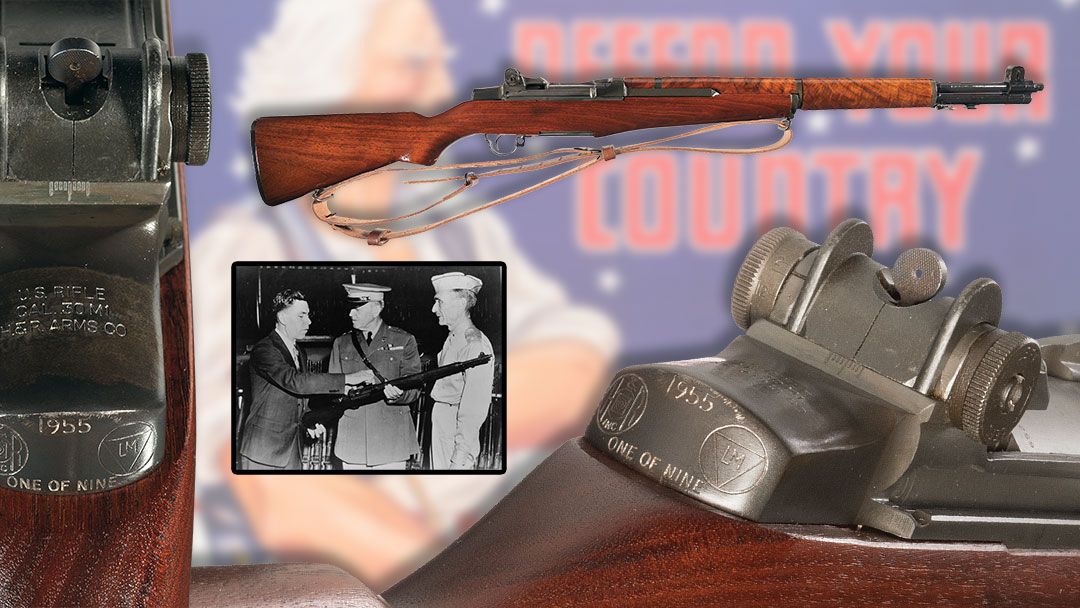 Rare one of nine presentation grade Harrington Richardson M1 Garand semi-automatic rifle documented to the family of line material company founder William Kyle Senior