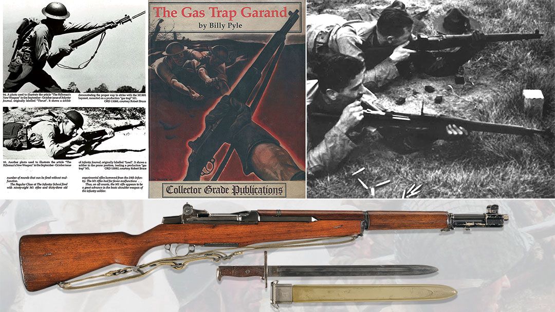 Rare-Early-Gas-Trap-M1-Garand-with-M1905-Bayonet-and-Scabbard-3