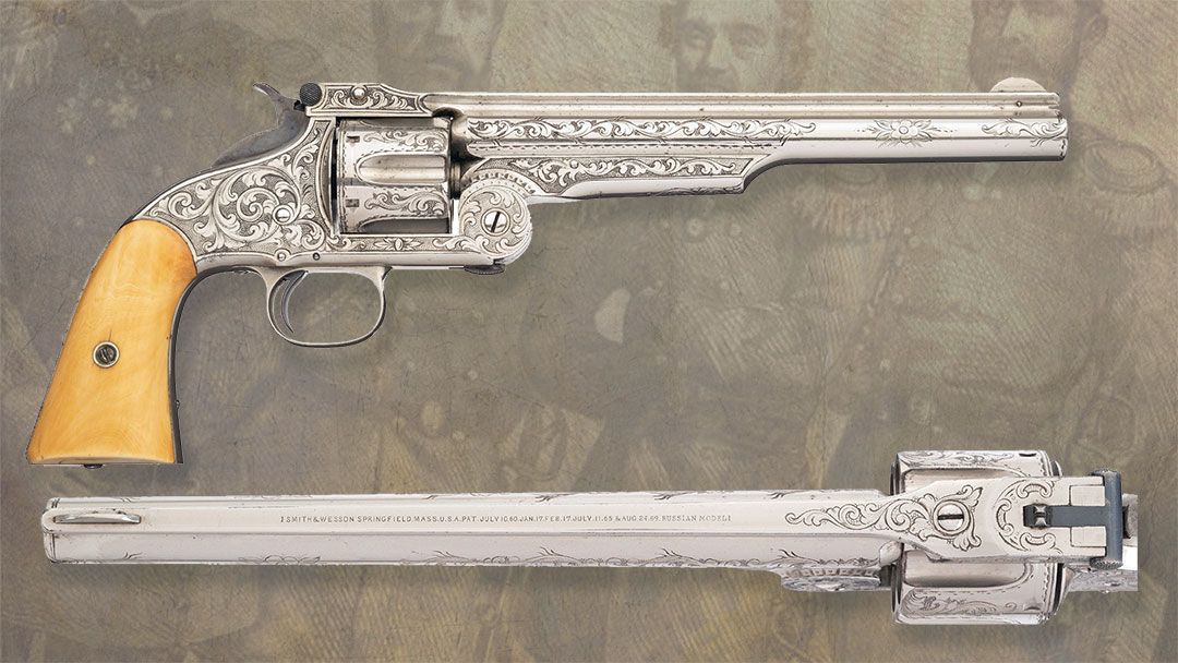 Engraved-Smith---Wesson-Model-No.-3-Russian-Revolver