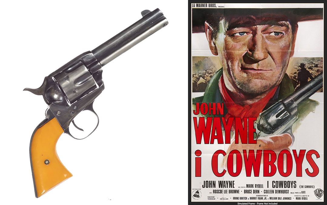 John-Wayne-SAA-Revolver-modeled-on-the-Cowboys-movie-poster