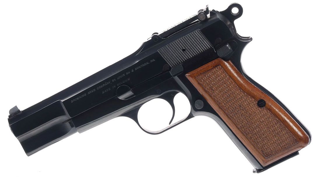 Belgian-Browning-High-Power-Pistol-with-Tangent-Rear-Sight