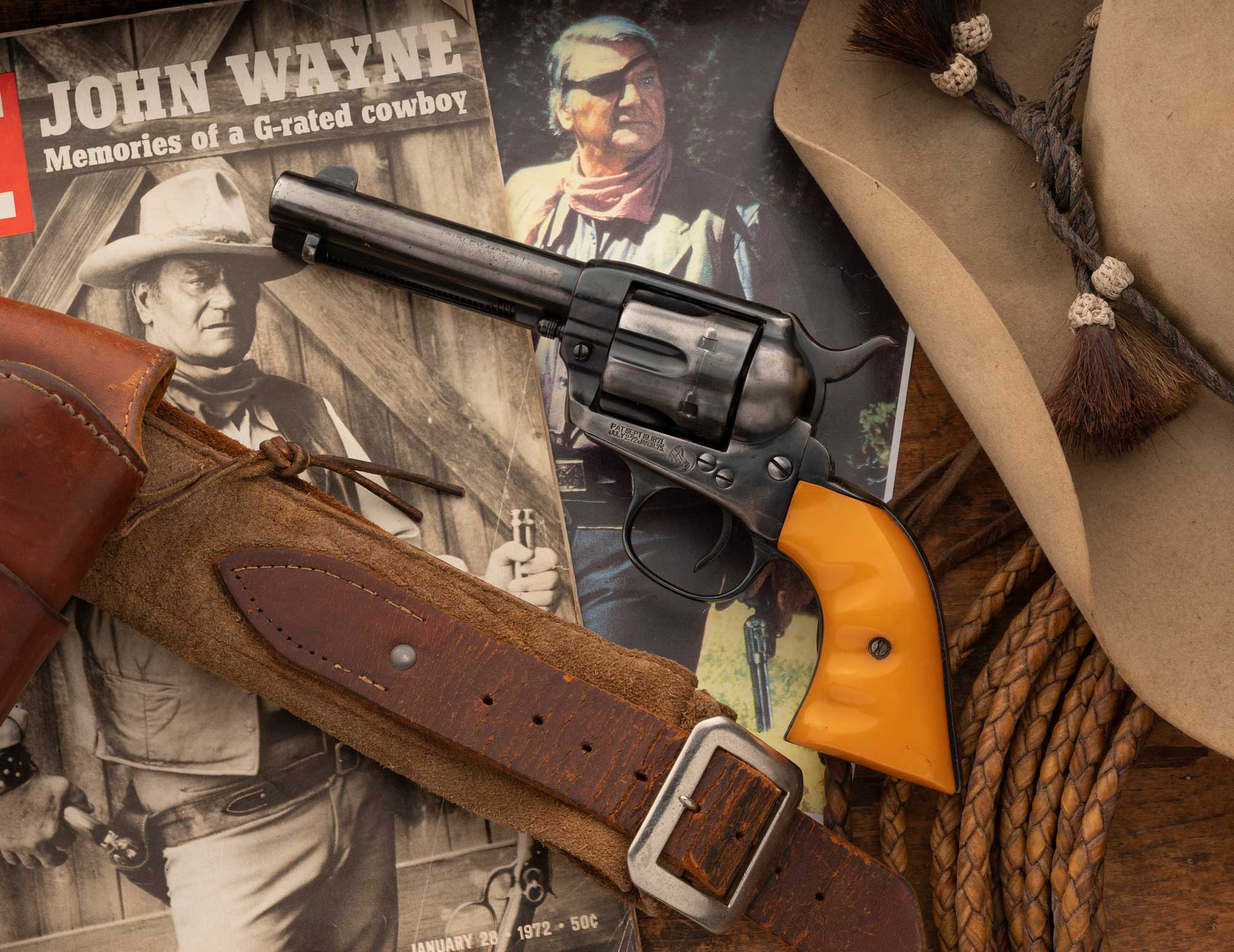 John Wayne On-Screen Revolver Sells for Over Half Million Dollars