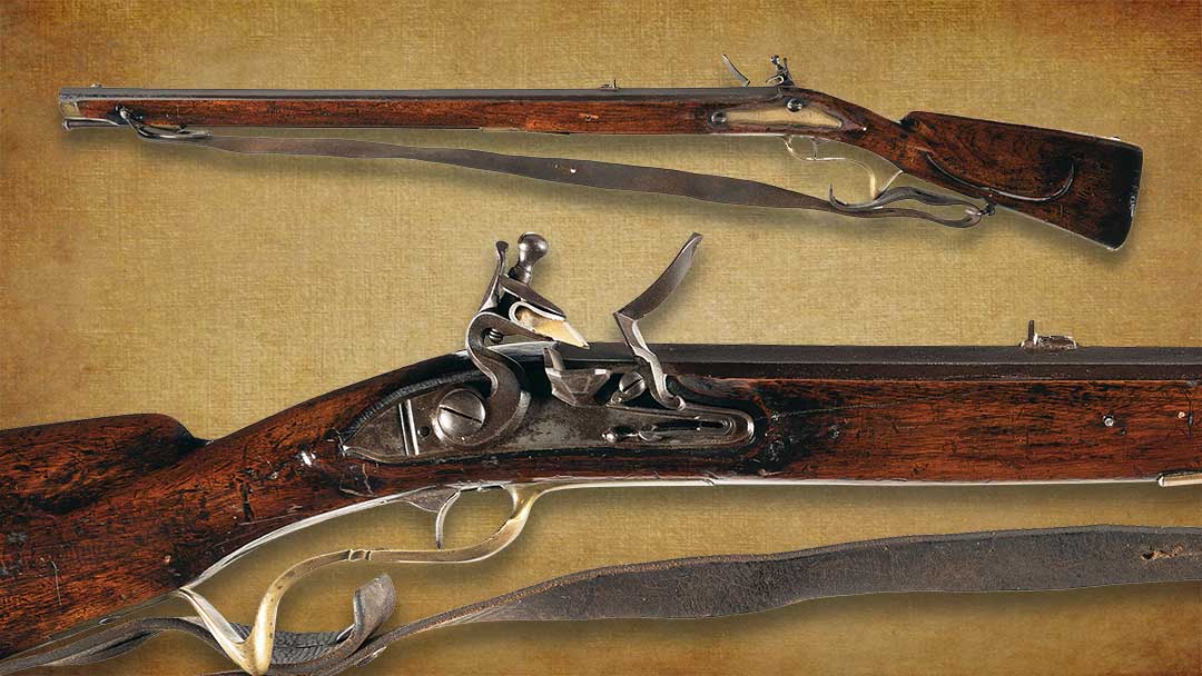 Revolutionary-era-German-Hessian-type-flintlock-Jaeger-rifle