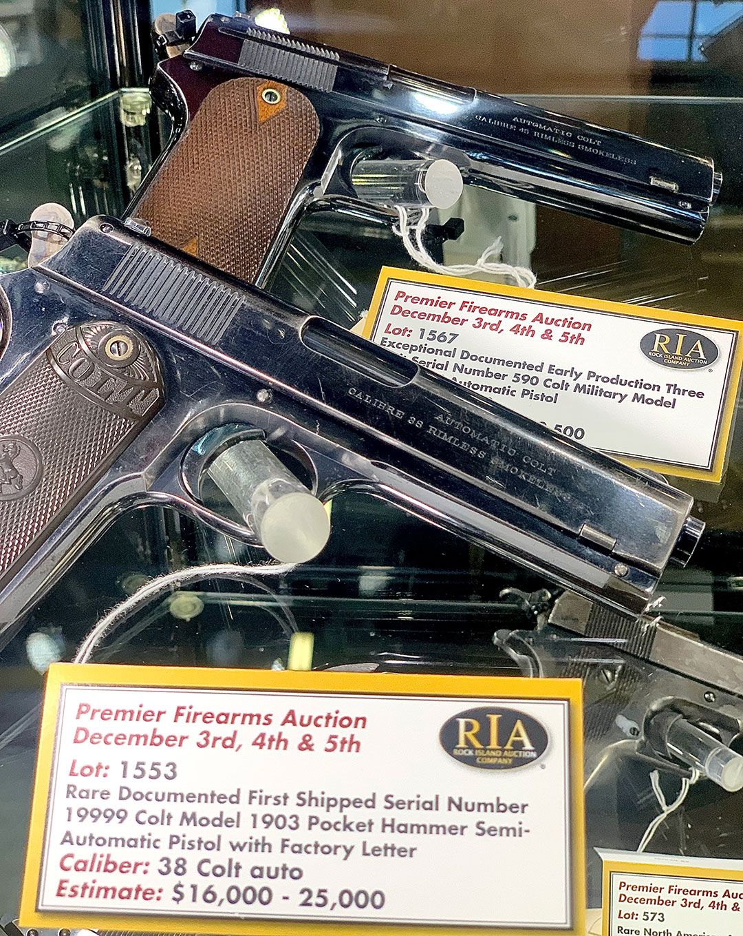 Rare-Colt-1911-Precursors-displayed-at-the-Tulsa-Arms-Show