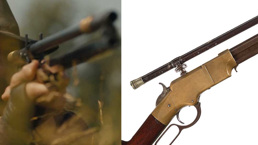 Malcolm-Telescopic-Sight-on-an-early-production-NEw-HAven-Arms-Company-Henry-Rifle