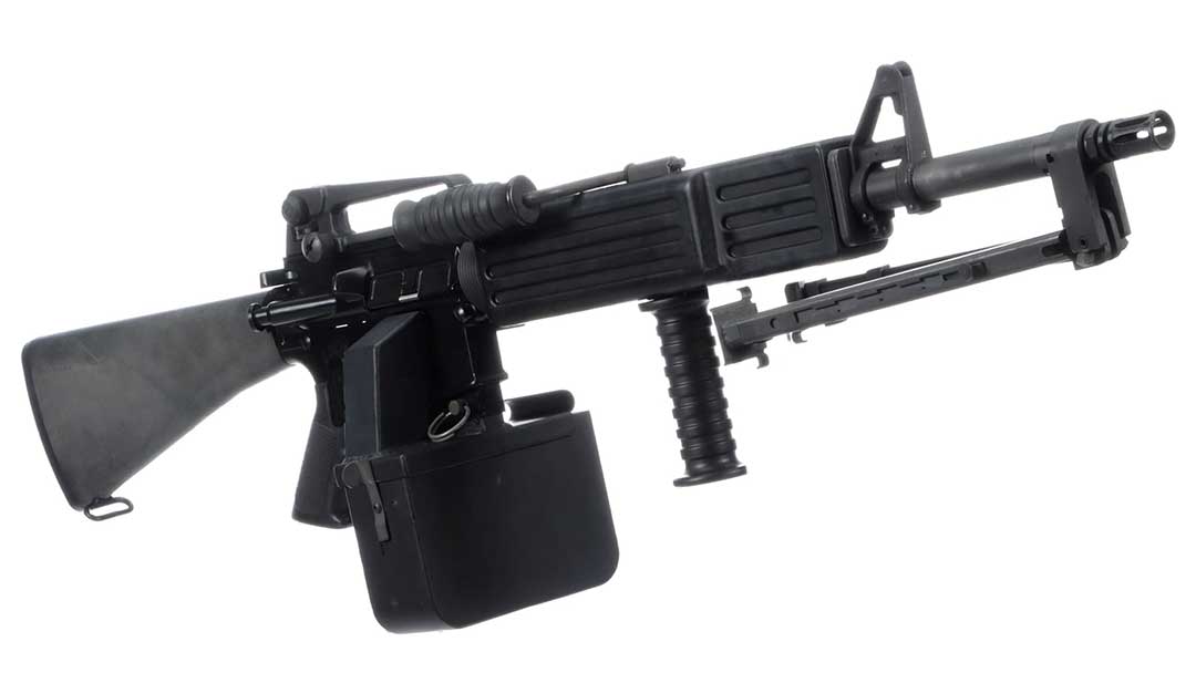belt-feed-colt-ar15-a2-hbar-sporter-semiautomatic-rifle that blurs the definition of assault rifle