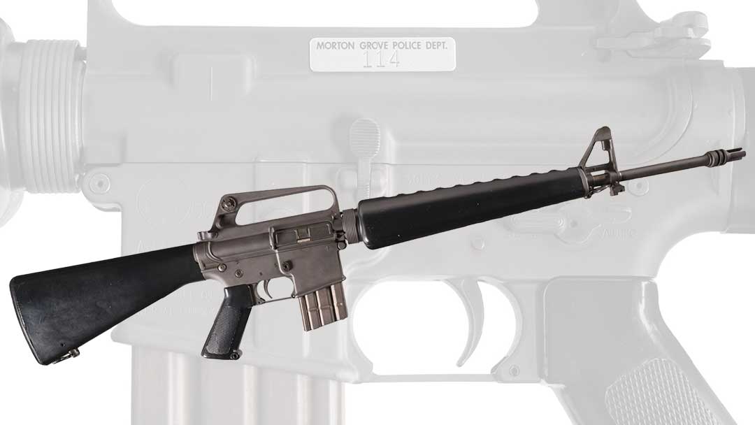 early-colt armalite-model-01-ar15-transferable-cr-machine-gun- armalite is what AR stands for in AR-15