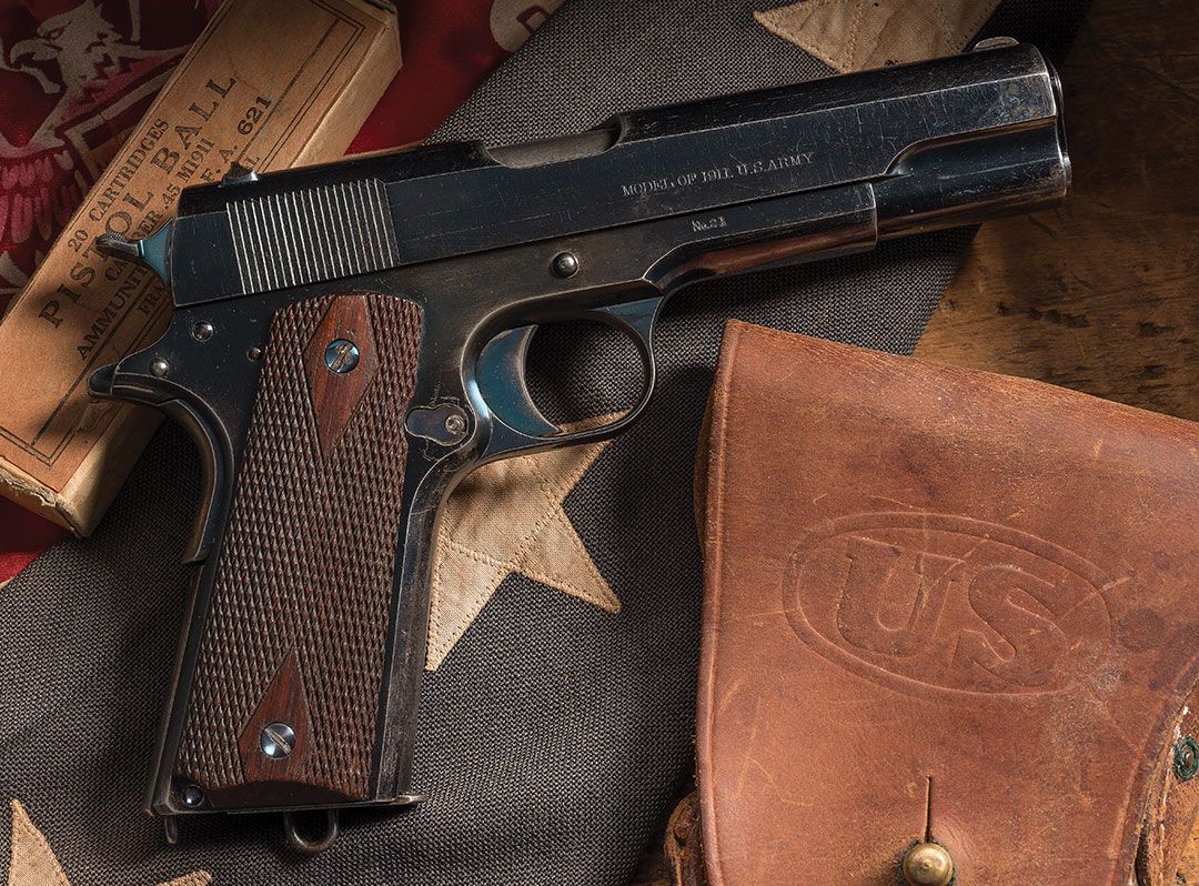 Early-Production-Documented-Two-Digit-Serial-Number-21-U.S.-Contract-Colt-Model-1911-Semi-Automatic-Pistol-Issued-to-Lieutenant-Arnold-Heinrich-of-the-U.S.-Army-Coastal-Artillery