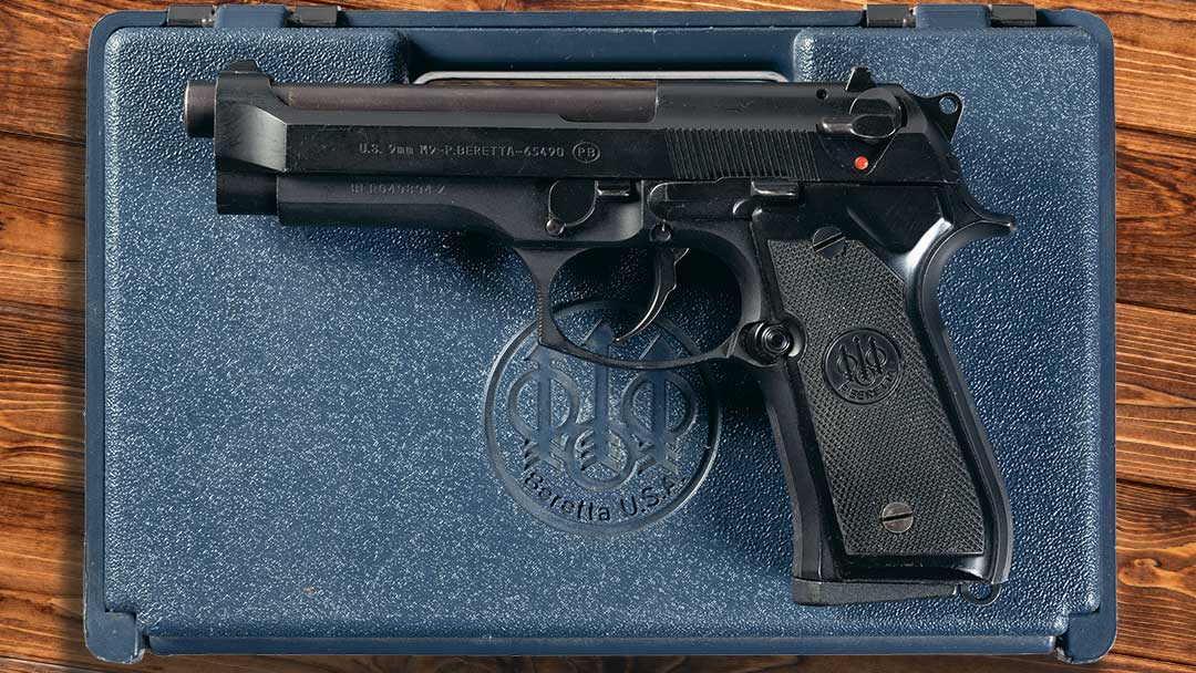 Rare-U.S.-Army-Reserve-Pistol-Team-Special-Order-Civilian-Beretta-M9-Semi-Automatic-Pistol-with-Case