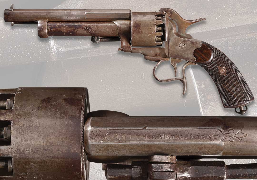 Desirable-Civil-War-Era-Parisian-First-Model-LeMat-Percussion-Revolver--1-
