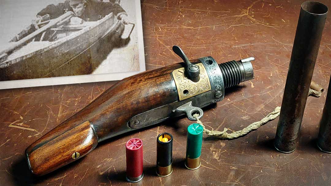 Engraved-Holland---Holland-Screw-Extractor-Punt-Gun-with-ammo-shells