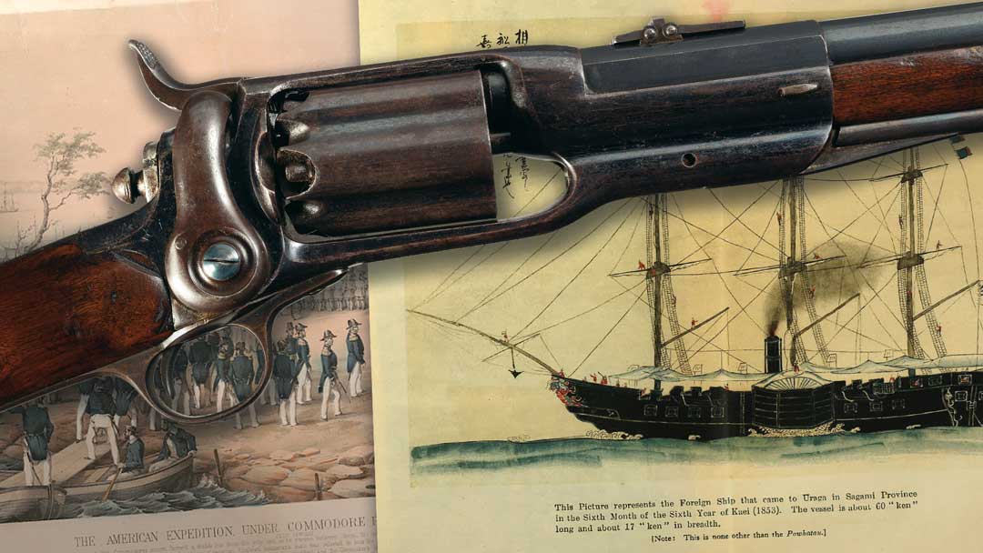 Samuel-Colt-Presentation-Model-1855-Revolving-Rifle-Black-Ships-Japan