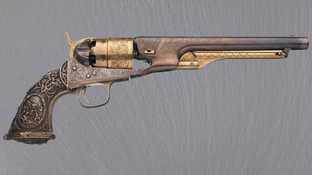 Colt-model-1860-facing-right-on-bg