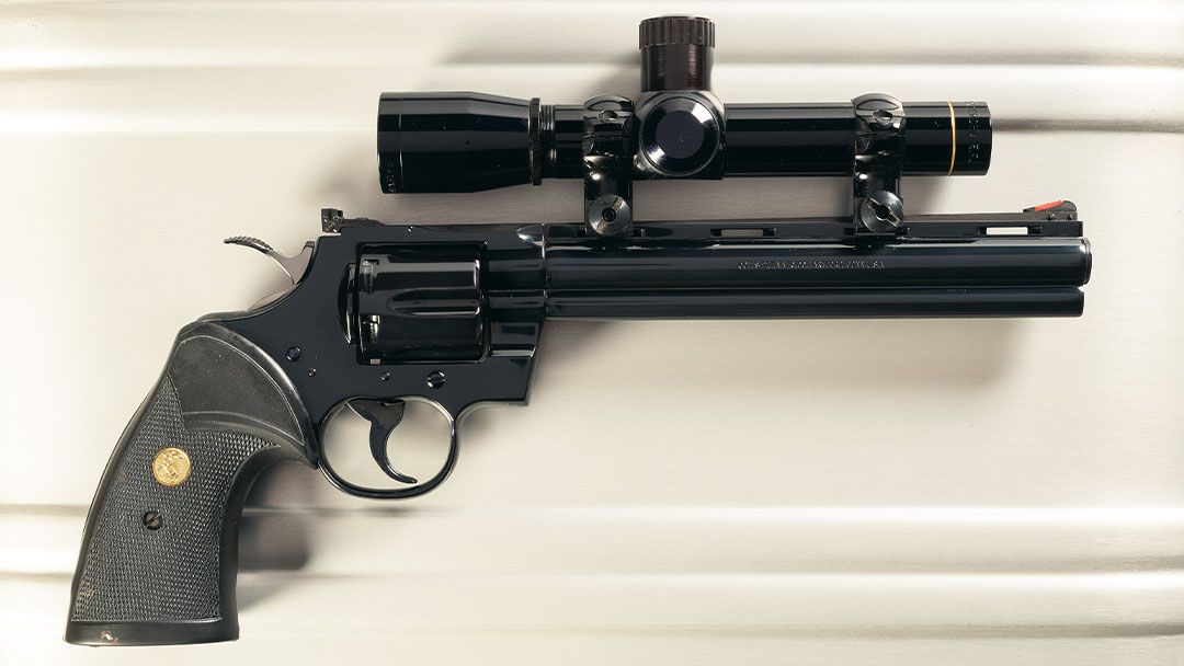 Scarce-Colt-Python-Hunter-Double-Action-Revolver-with-Scope-and-Case-auction-86