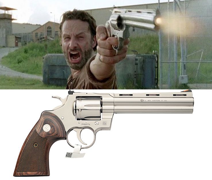 Walking Dead Guns Ricks Grimes Colt Python