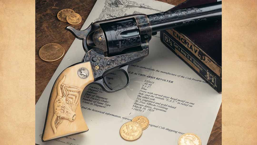 gold-inlaid-Colt-revolver