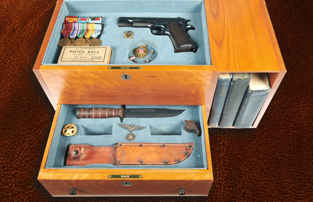 Colt 1911 pistol with accessories a great gun gift for dad