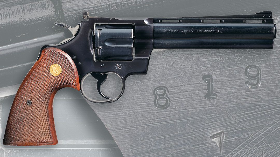 second year production Colt Python DA revolver