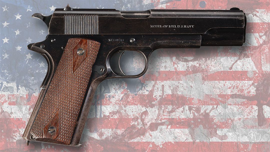 Exceptionally-fine-U.S.-Navy-marked-Colt-Model-1911-pistol