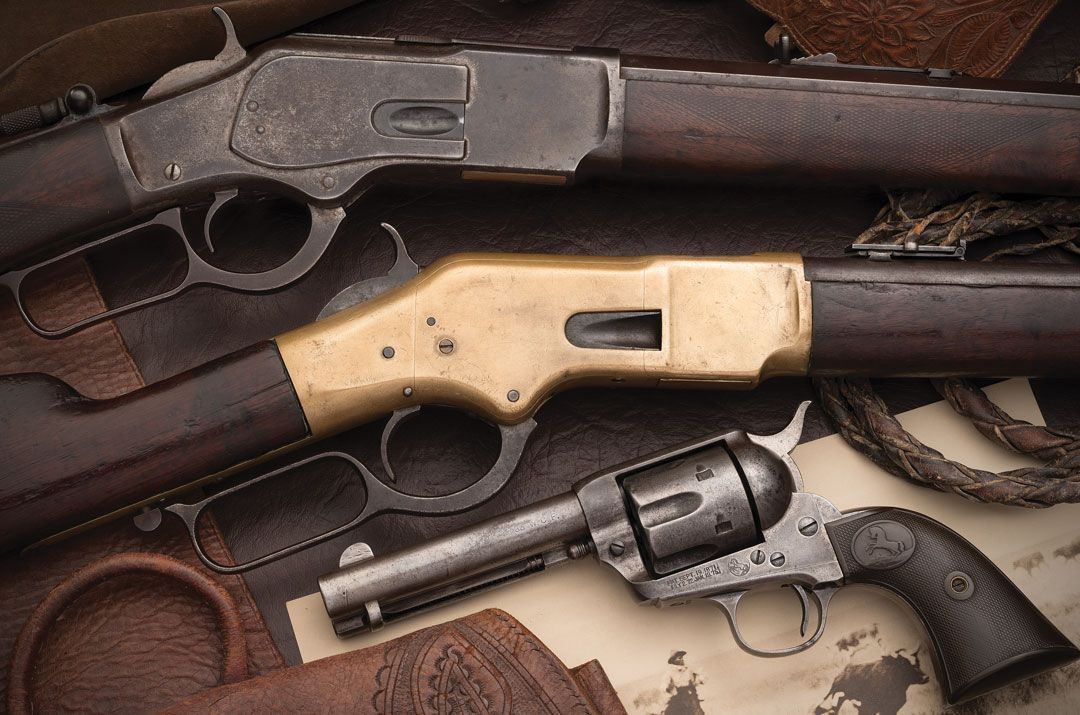 Three famous gun nicknames: The Peacemaker, the Yellowboy, and the Gun that Won the West.