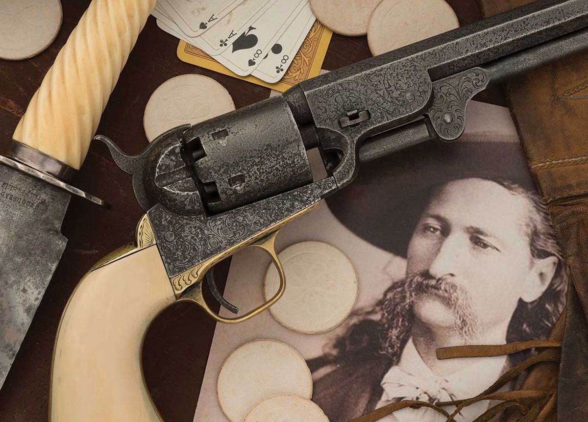 Colt-Model-1851-Navy-percussion-revolver-attributed-to-Wild-Bill-Hickok