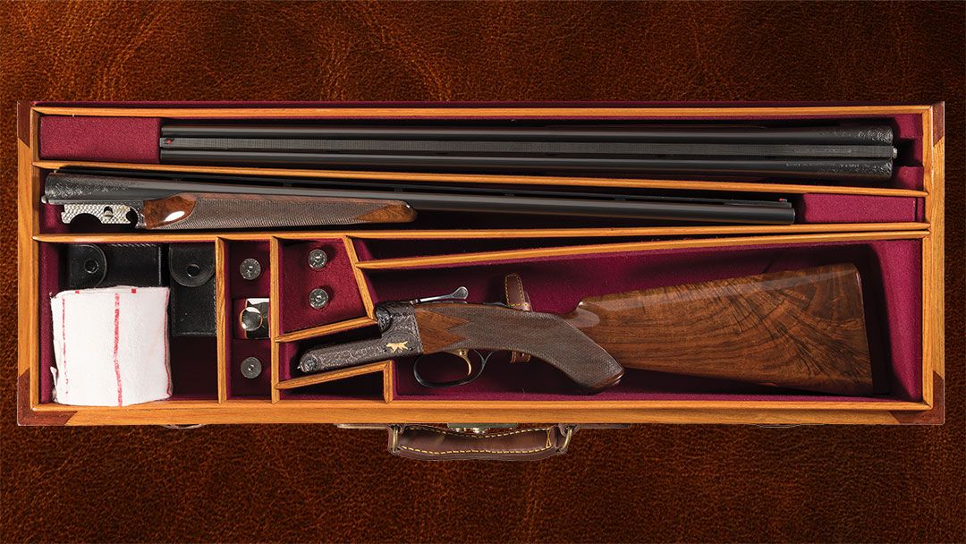 Documented-Engraved-Winchester-20-28-Gauge-Model-21-Grand-American-Style-Double-Barrel-Shotgun-Two-Barrel-Set-with-Case