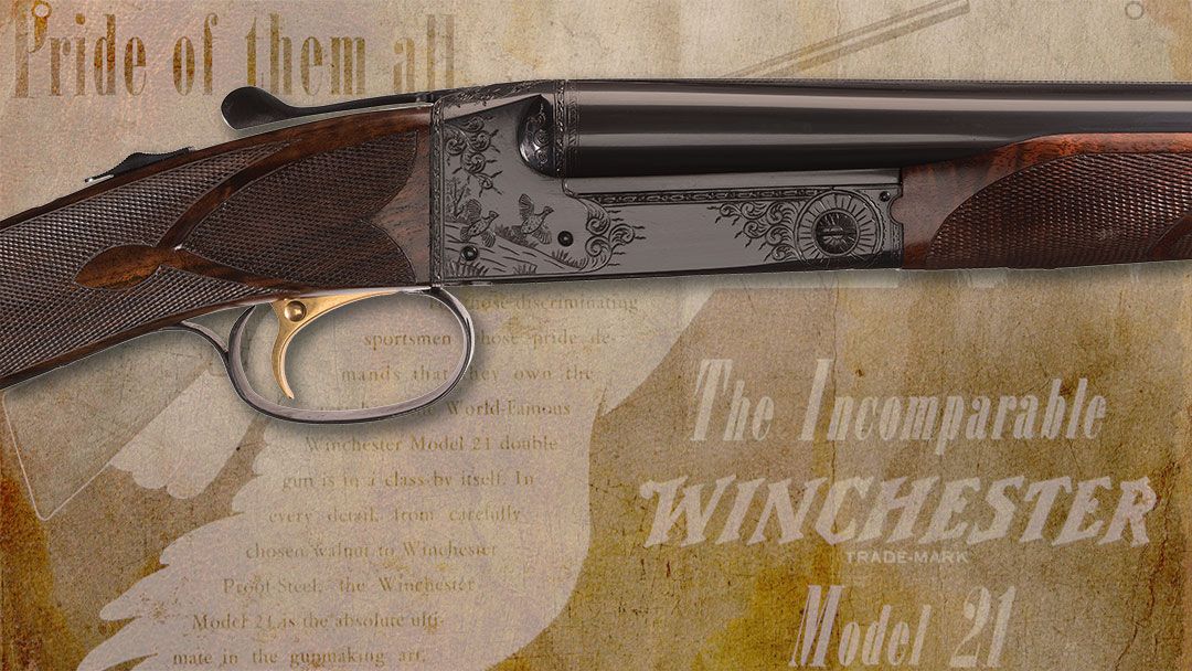 Engraved-Winchester-.410-Bore-28-Gauge-Model-21-shotgun-with-two-barrels-and-original-case.
