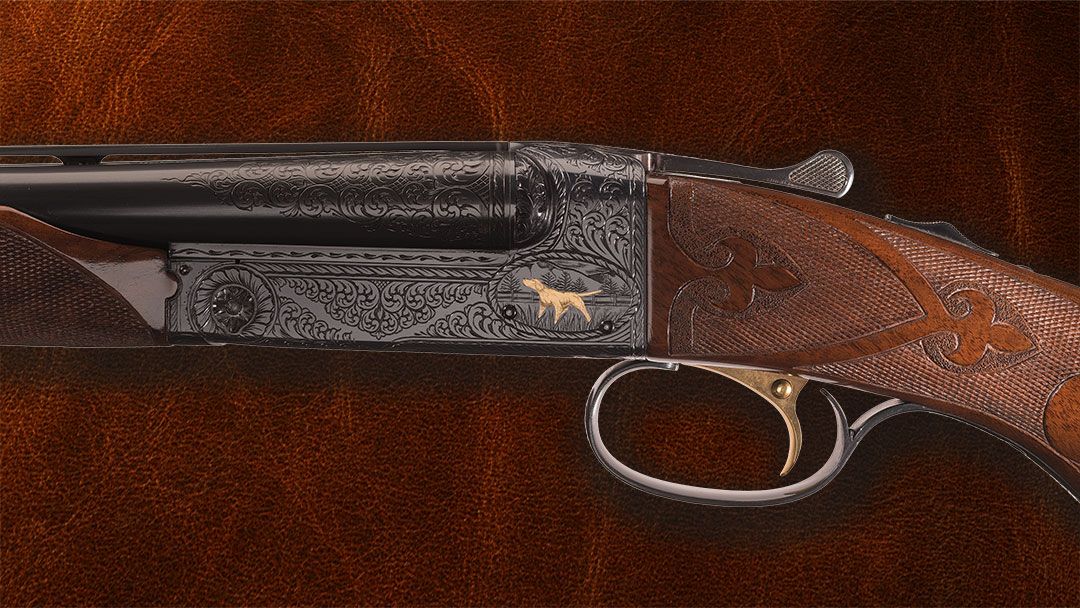 Engraved-and-Gold-Inlaid-Winchester-.410-Bore-Model-21-Grand-American-Style-Double-Barrel-Shotgun-Two-Barrel-Set-with-Case-Inscribed-to-Edward-E