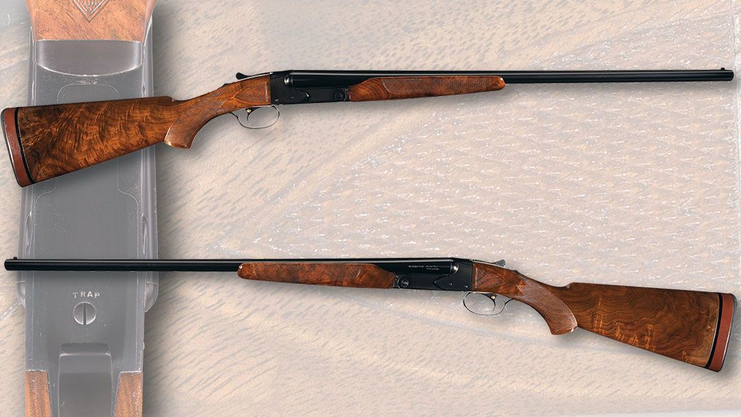 Winchester-20-gauge-Model-21-Trap-marked-Skeet-shotgun