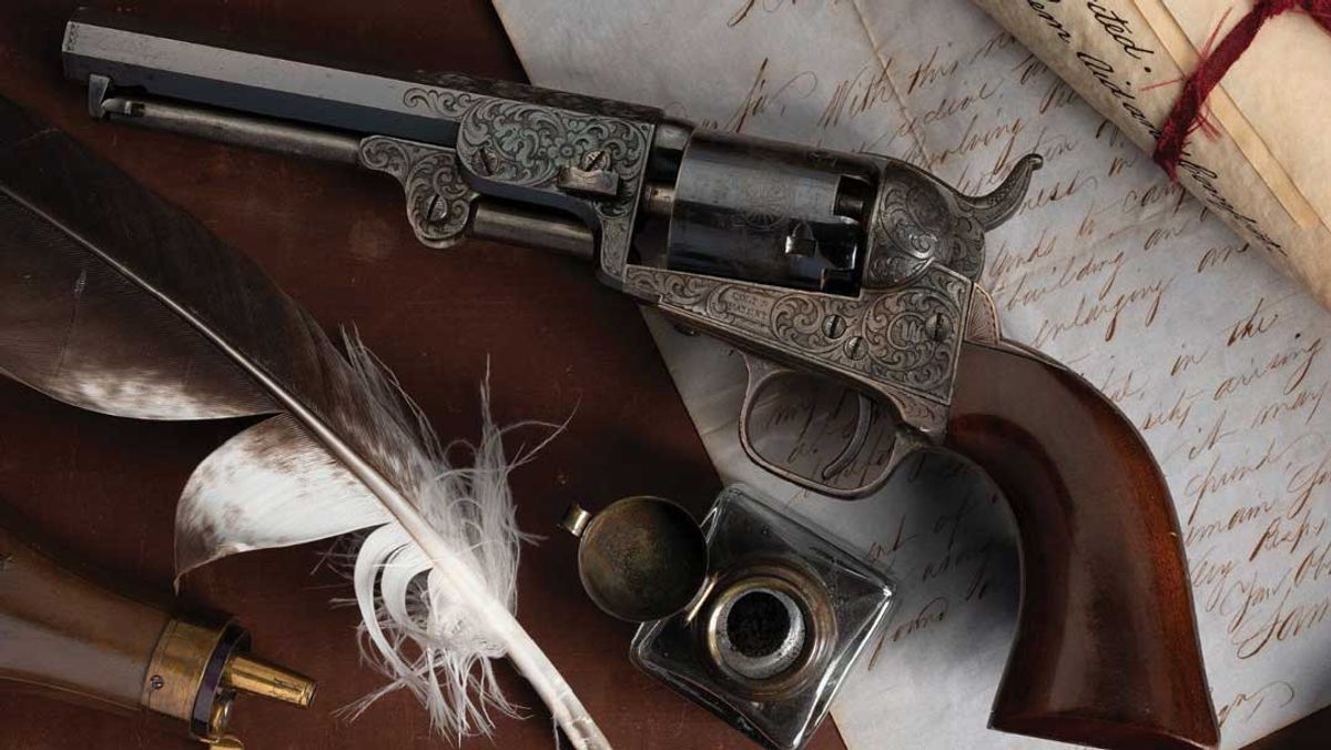 Colt-Engraved-Presentation-Model-1849-Pocket-Revolver
