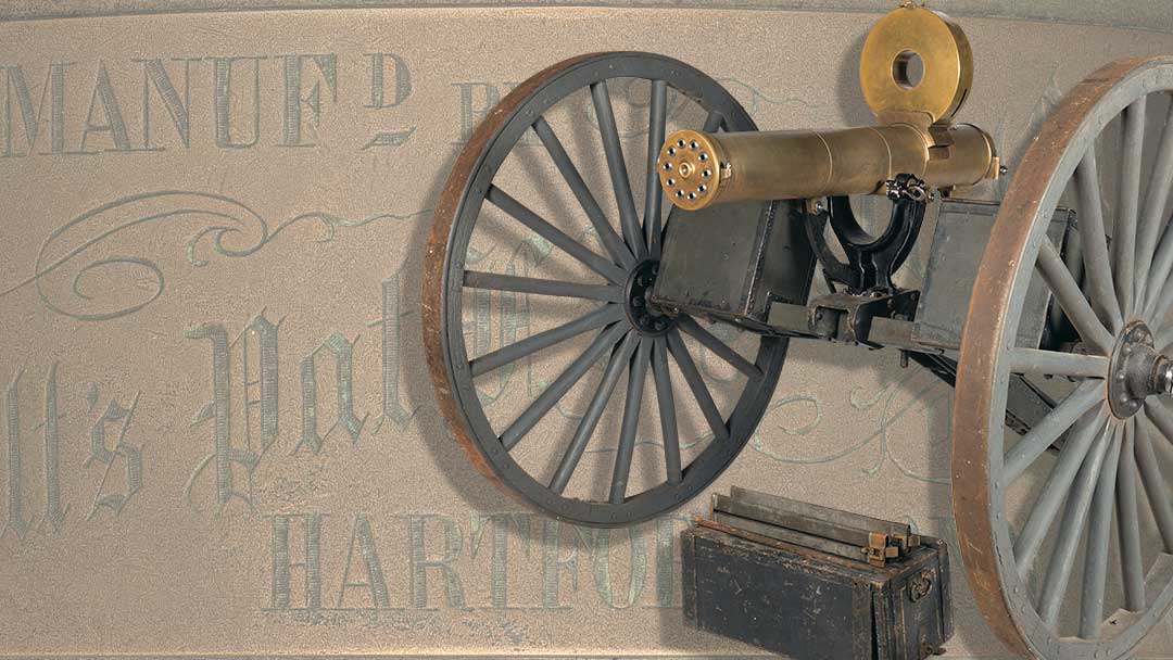 Colt-Model-1883-Gatling-gun-with-Accles-Positive-Feed-Drum
