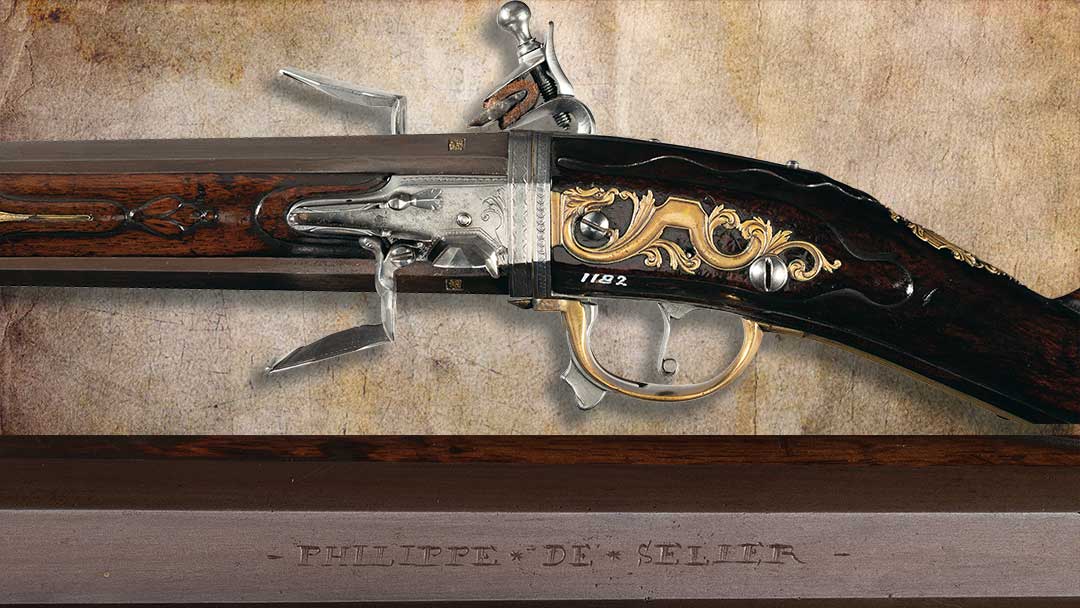 Engraved-Philippe-De-Sellier-Wender-Flintlock-Sporting-Gun