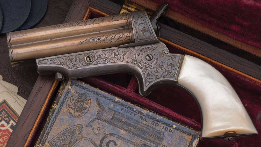 Nimschke-Attributed-Engraved-Sharps-Model-2A-Pepperbox-Pistol