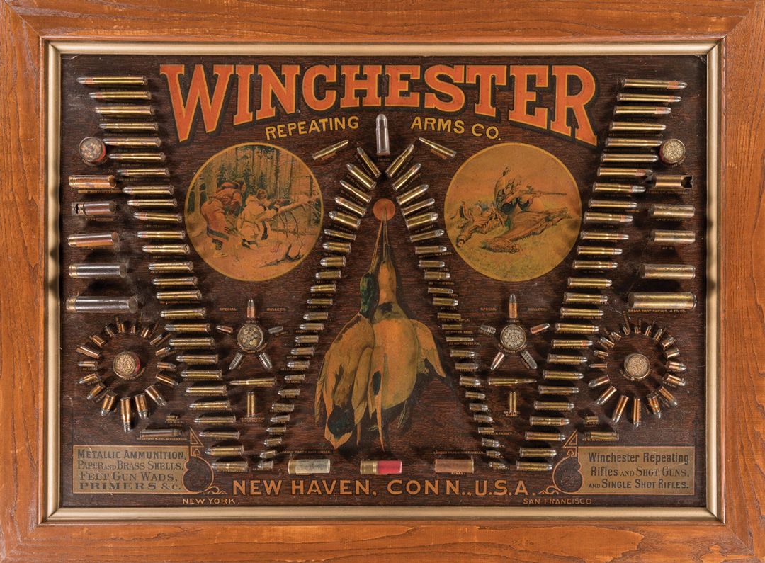 Winchester-Single-W-Cartridge-Display-Bullet-Board