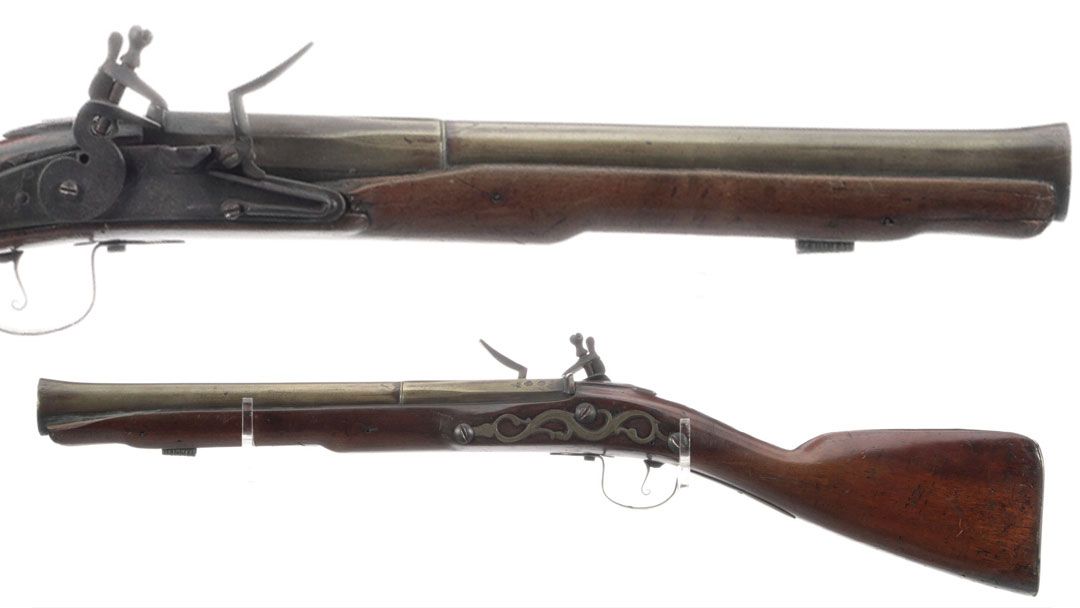 18th century flintlock Blunderbuss by Hall a fantastic gun collection must have