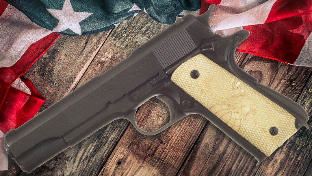 World-War 2 Colt Model 1911A1 pistol a gun collection must have for military collectors